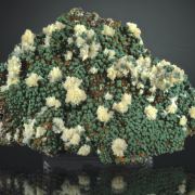 Mimetite with Malachite ps after Cuprite