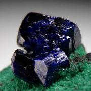 Azurite with Malachite