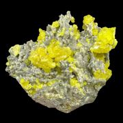 Sulphur, calcite