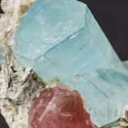 Aquamarine with Apatite
