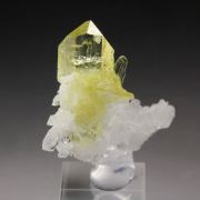 gem BRAZILIANITE, ALBITE