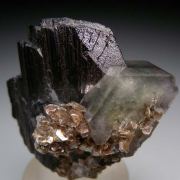 Apatite on Ferberite