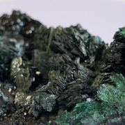 Malachite on heterogenite - Mutanda Mine, Katanga, DR Congo