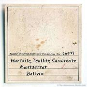 Teallite and Wurtzite on Cassiterite