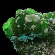 Cuprian Smithsonite, Aurichalcite, and Calcite