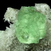 Fluorite on Quartz