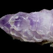 Quartz (var. Amethyst) on smoky Quartz