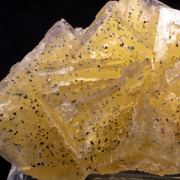 Large Yellow Fluorite w/ Chalcopyrite