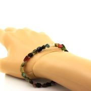 Multicolor Tourmaline from Brazil bracelet. Customizable Size.