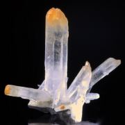 Quartz -Yellow Humboldtine inclusions