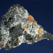 Wulfenite on Barite