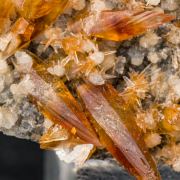 Calcite with Chabazite, Thompsonite