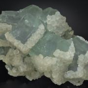 Fluorite with epitaxial Calcite