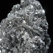 Semseyite- large crystals  with Sphalerite, Sphaerosiderite etc