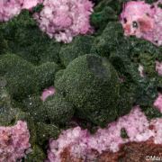 Kolwezite on Cobaltian Calcite