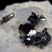 Covellite on Quartz