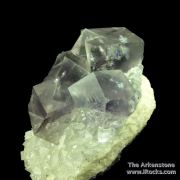 Fluorite (fl) on Fluorite (fl), with Galena and Marcasite