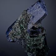 Azurite with Malachite