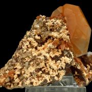Calcite, hematite, baryte
