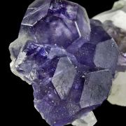 Fluorite With Quartz and Calcite