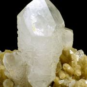 Quartz, pyrite,  calcite