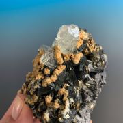 Fluorite, Galena, Pyrite, Chalcopyrite - Huanzala, Peru