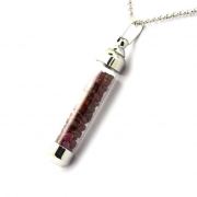 Raw Ruby Necklace.