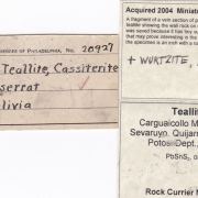 Teallite with Wurtzite & Cassiterite (early 1900s)