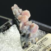 Wulfenite coated with Quartz
