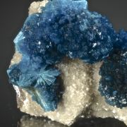 Cavansite on Stilbite