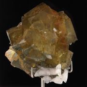 Fluorite, Calcite, Pyrite.