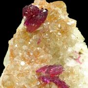 Roselite, calcite