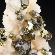 gem SPHALERITE var. CLEIOPHANE, CHALCOPYRITE