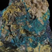 Caledonite, Linarite, Anglesite and Galena