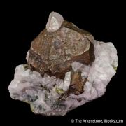 Copper with Tenorite & Calcite