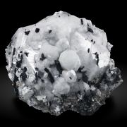 Analcime with Aegirine, Rhodochrosite and Natrolite