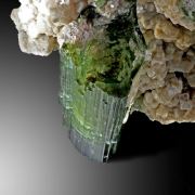 Tourmaline var. Elbaite, Lepidolite - Urubu Mine, Brazil
