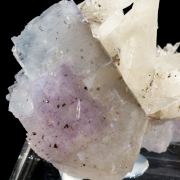 Calcite on Fluorite with Chalcopyrite