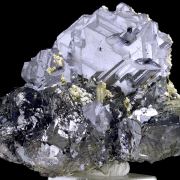 Galena, quartz, sphalerite