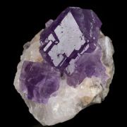 Fluorite on Calcite