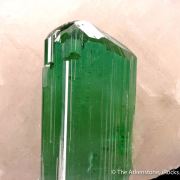 Liddicoatite Tourmaline on Quartz