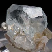 Aquamarine on Muscovite