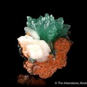 Fluorapophyllite-(K) with Stilbite