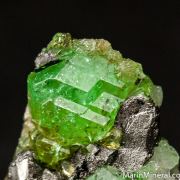 Tsavorite on Graphite