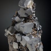 Galena with Sphalerite , Calcite