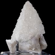 Quartz Epimorph ps. Calcite with Fluorite