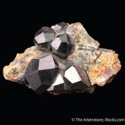 Almandine Garnet on Mica