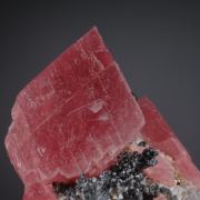 Rhodochrosite with Acanthite and Fluorite, Quartz, Pyrite and Sphalerite