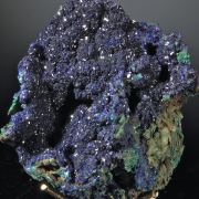 Azurite with minor Malachite