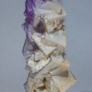 Fluorite with Baryte and Stibnite